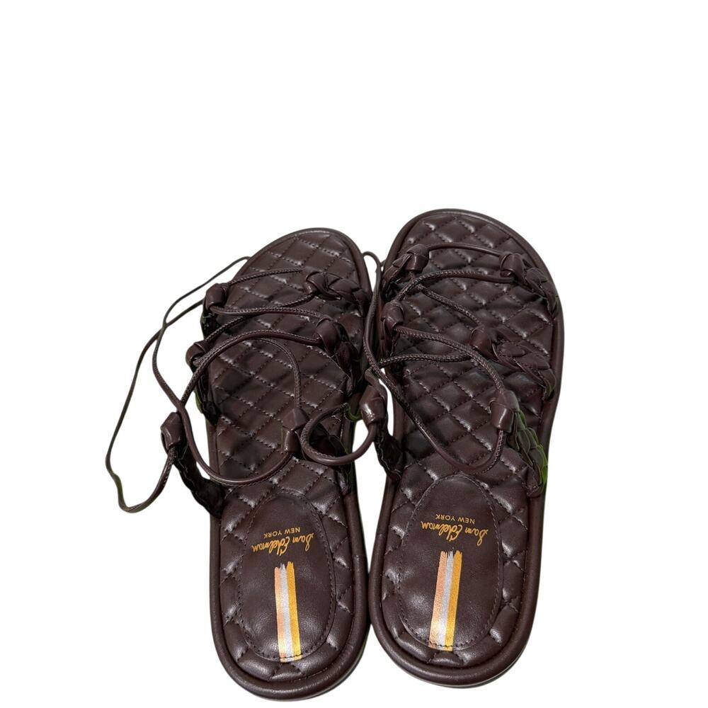 Sam Edelman Zariah Braided Strap Quilted Flat Sandals | 9.5